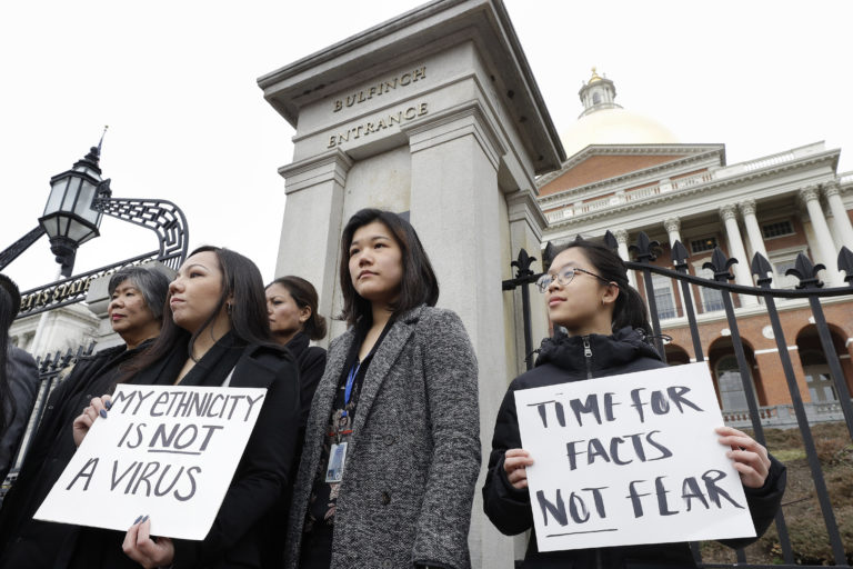 Virus Outbreak Asian Americans Protest 2020